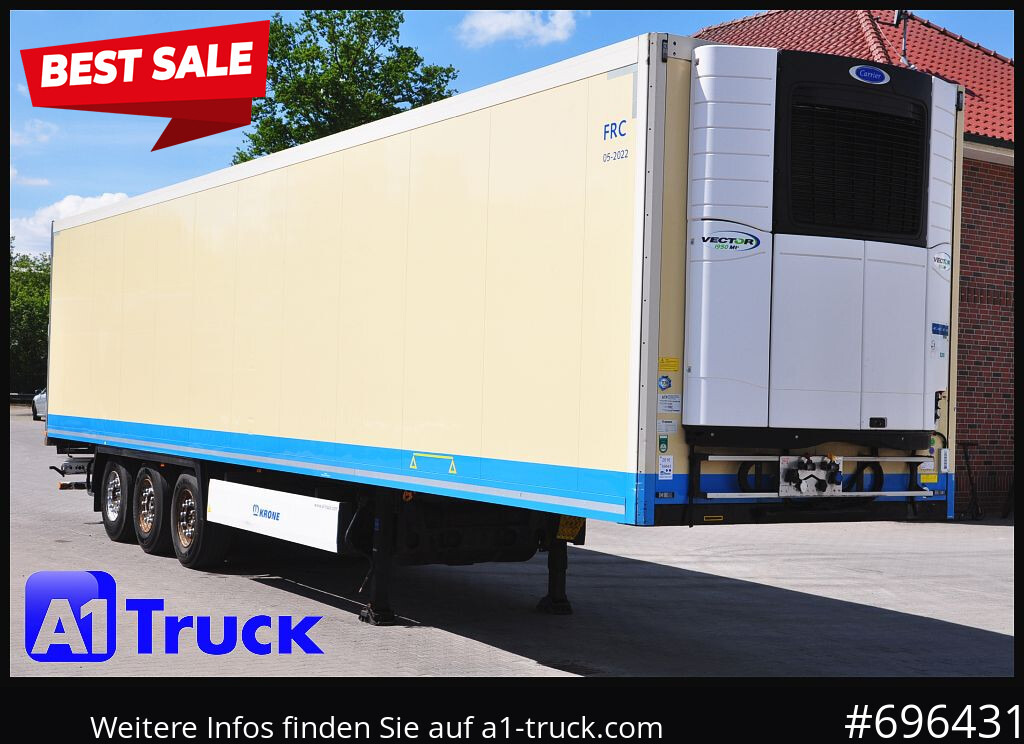 KRONE SDR 27 Carrier 1950 Mt., Lift, Multitemp. - Refrigerator semi-trailer: picture 1 KRONE SDR 27 Carrier 1950 Mt., Lift, Multitemp. - Refrigerator semi-trailer: picture 1