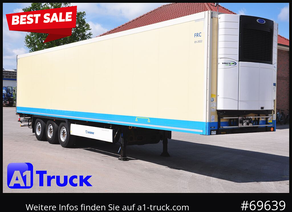 KRONE SDR 27 Carrier 1950 Mt., Lift, Multitemp. - Refrigerator semi-trailer: picture 1 KRONE SDR 27 Carrier 1950 Mt., Lift, Multitemp. - Refrigerator semi-trailer: picture 1