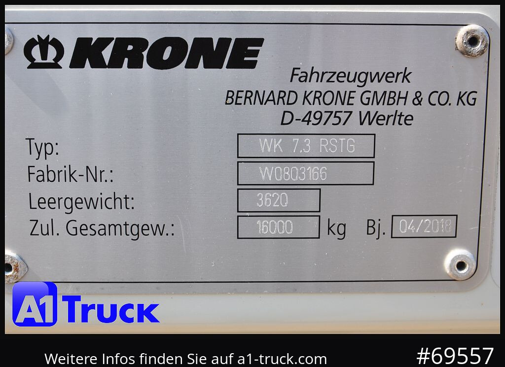 Swap body - box KRONE WB BDF 7,45 Koffer,  2750mm innen, 20 x vorhanden: picture 8