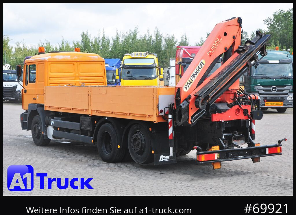 Crane truck, Dropside/ Flatbed truck MAN MAN F 2000 26.464 Intarder Kran PK 15.500 Funk,: picture 9