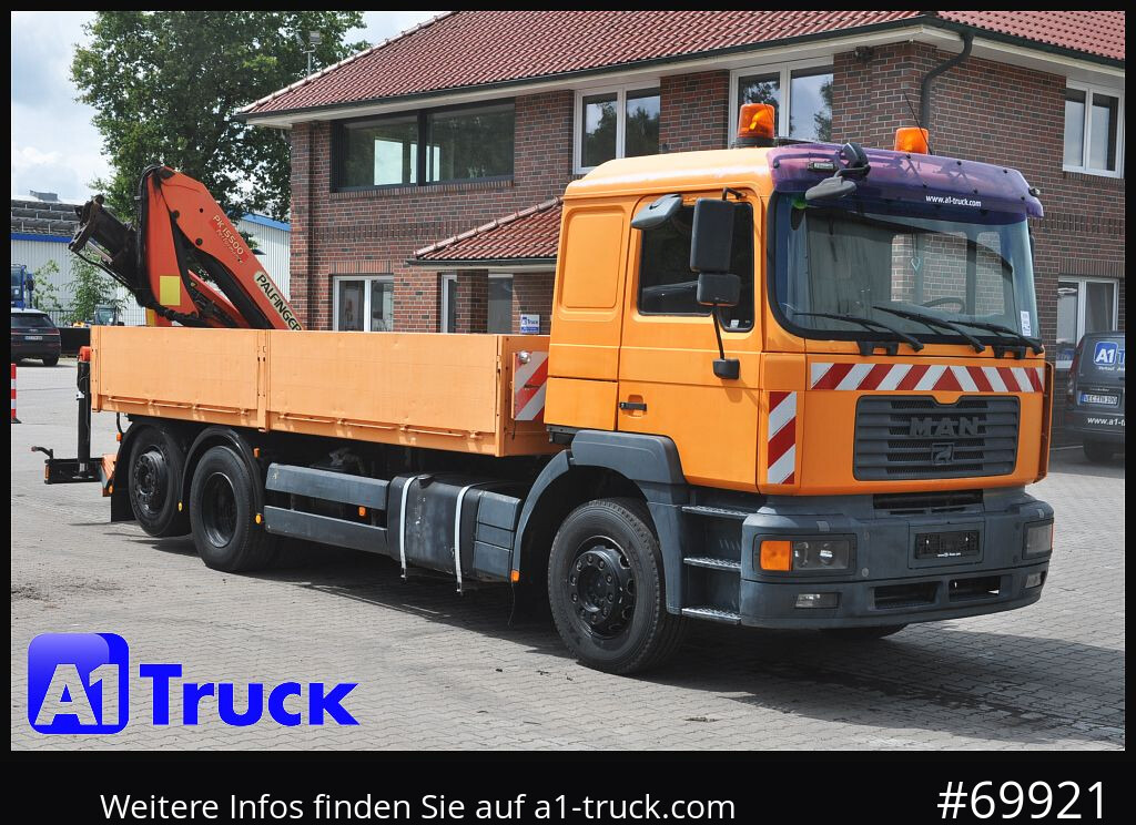 MAN MAN F 2000 26.464 Intarder Kran PK 15.500 Funk, - Crane truck, Dropside/ Flatbed truck: picture 1 MAN MAN F 2000 26.464 Intarder Kran PK 15.500 Funk, - Crane truck, Dropside/ Flatbed truck: picture 1