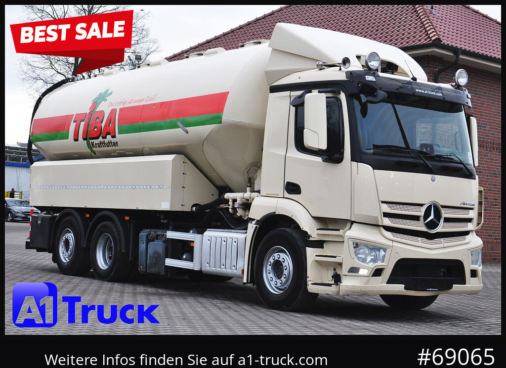 MERCEDES-BENZ Antos 2540, Silo 31m³, Futter Heitling 4 KA - Tank truck: picture 1 MERCEDES-BENZ Antos 2540, Silo 31m³, Futter Heitling 4 KA - Tank truck: picture 1