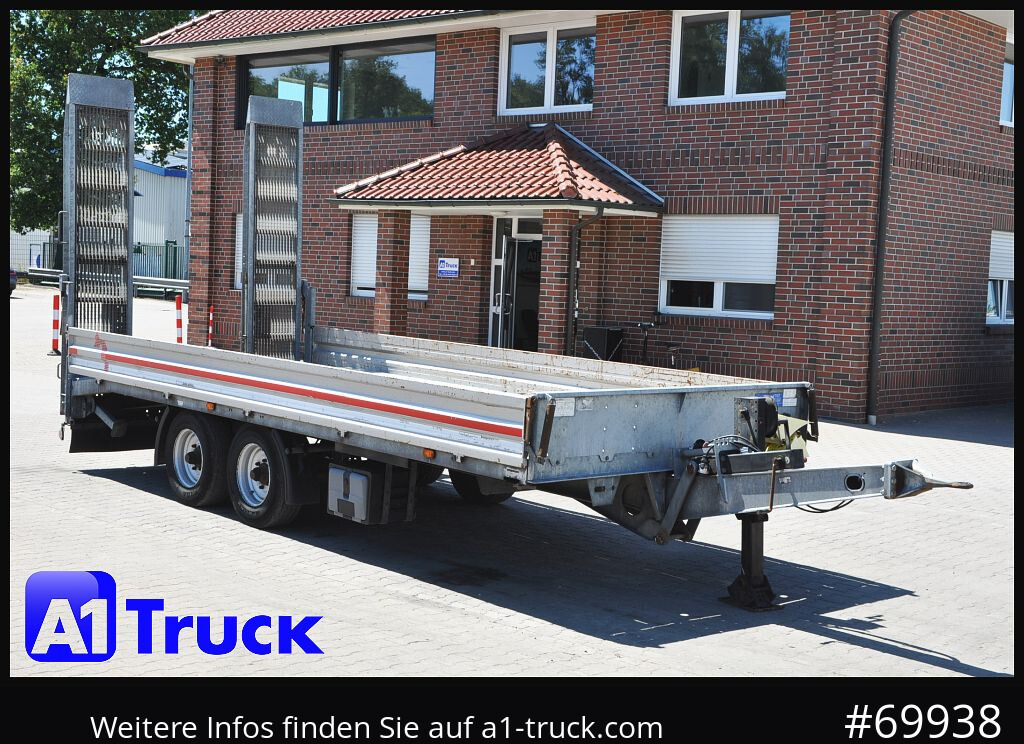 MUELLER-MITTELTAL Tandem Tieflader 11,9t. Rampen, L6,2m, - Low loader trailer: picture 1 MUELLER-MITTELTAL Tandem Tieflader 11,9t. Rampen, L6,2m, - Low loader trailer: picture 1