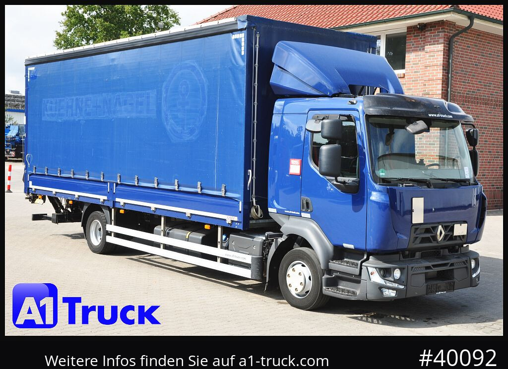 RENAULT D 240, 4x2, Ladebordwand, LBW, guter Zustand - Curtainsider truck: picture 1 RENAULT D 240, 4x2, Ladebordwand, LBW, guter Zustand - Curtainsider truck: picture 1