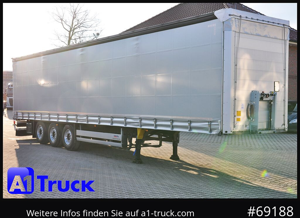 SCHMITZ S01, Tautliner, neue Plane, 1 Vorbesitzer, - Curtainsider semi-trailer: picture 1 SCHMITZ S01, Tautliner, neue Plane, 1 Vorbesitzer, - Curtainsider semi-trailer: picture 1