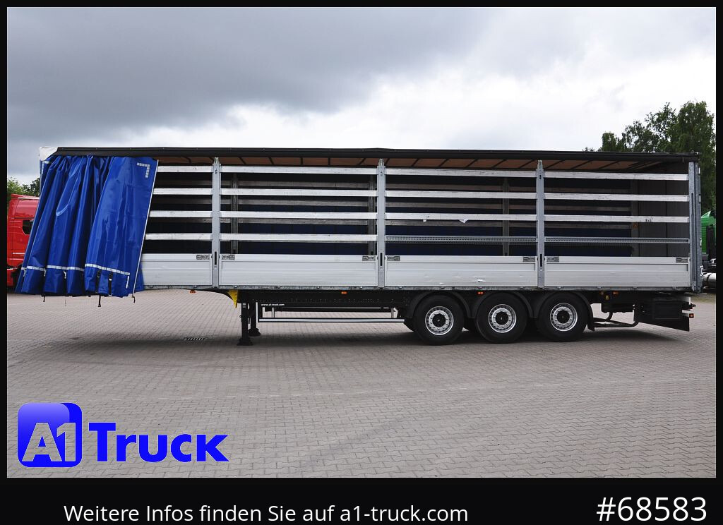 SCHMITZ SCS, Bordwandsider, Steckrungen, Liftachse, verzinkt - Curtainsider semi-trailer: picture 1 SCHMITZ SCS, Bordwandsider, Steckrungen, Liftachse, verzinkt - Curtainsider semi-trailer: picture 1