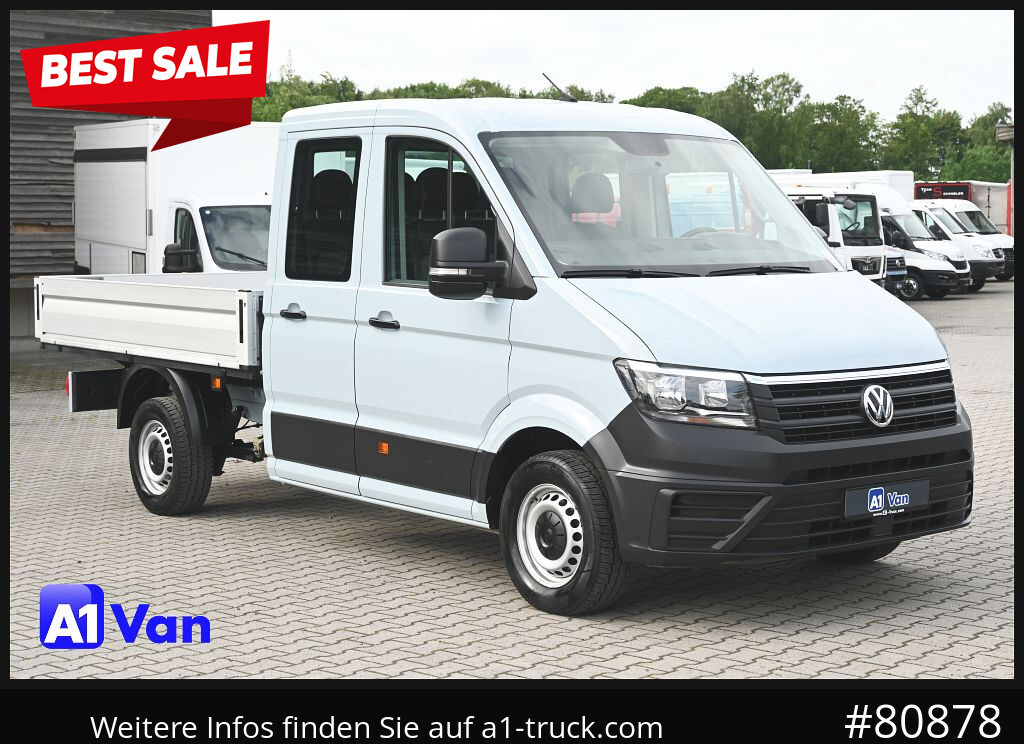 VOLKSWAGEN Crafter 35 Pritsche Doka, AHK, 7-Sitzer - Flatbed van, Combi van: picture 1 VOLKSWAGEN Crafter 35 Pritsche Doka, AHK, 7-Sitzer - Flatbed van, Combi van: picture 1