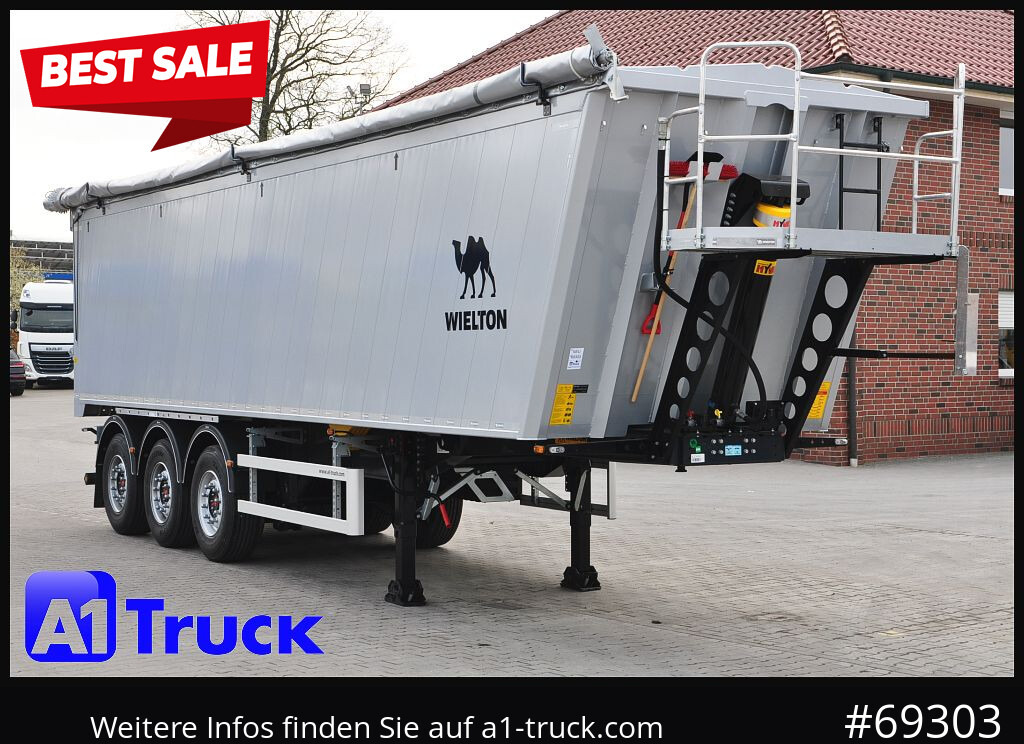 WIELTON Wielton 51m³ Pendelklappe schlammdicht, - Tipper semi-trailer: picture 1 WIELTON Wielton 51m³ Pendelklappe schlammdicht, - Tipper semi-trailer: picture 1
