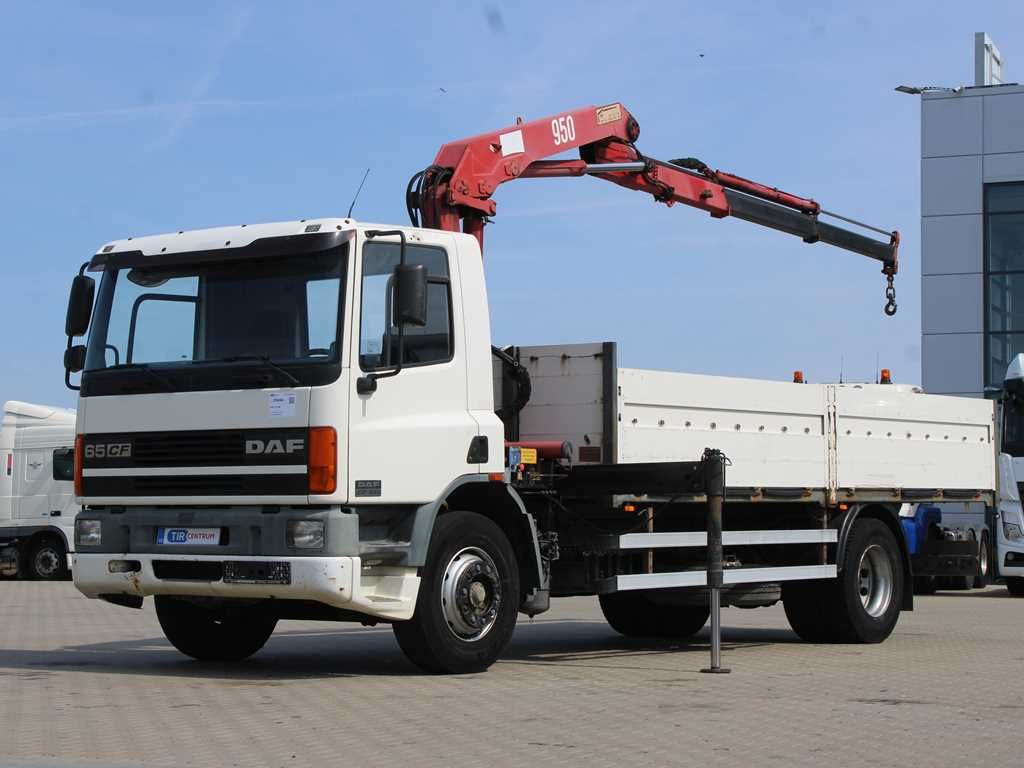 DAF CF 240, CRANE HMF 953 K2, PNEU 80% - Dropside/ Flatbed truck, Crane truck: picture 1 DAF CF 240, CRANE HMF 953 K2, PNEU 80% - Dropside/ Flatbed truck, Crane truck: picture 1