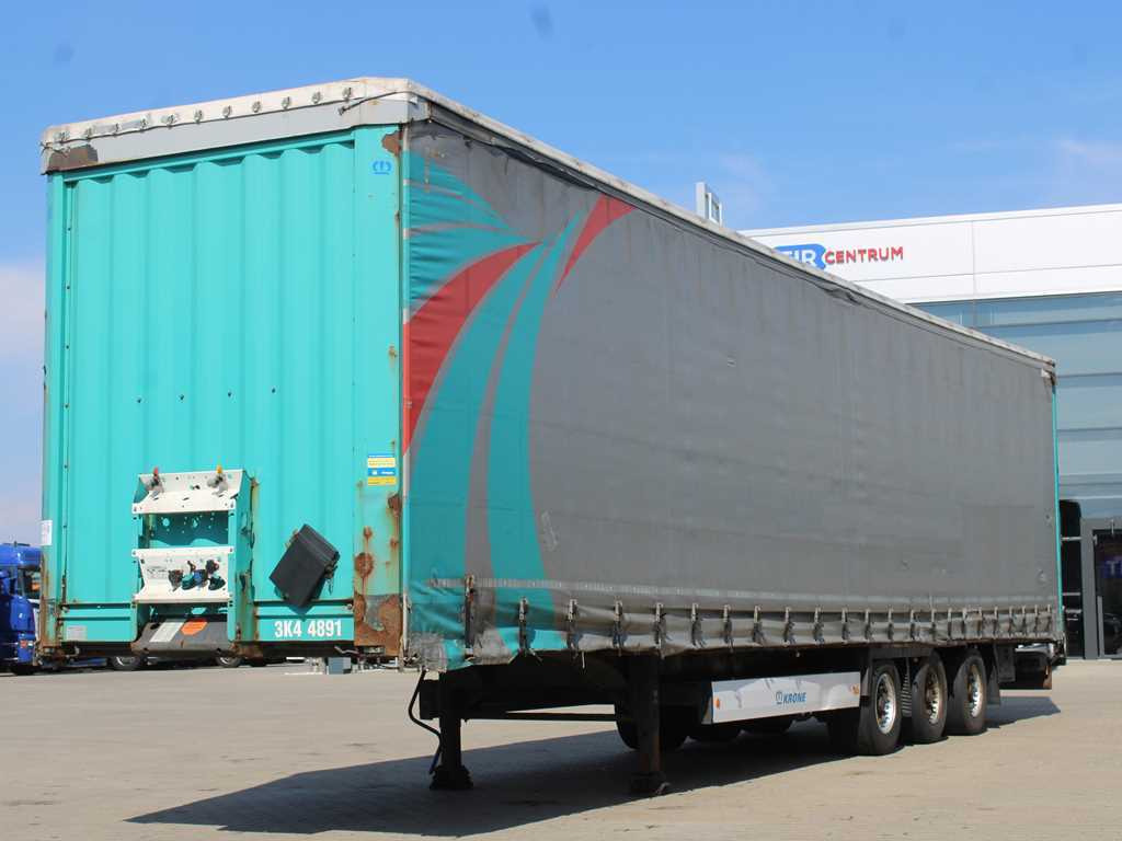 Krone SD 04, LOWDECK, LIFTING AXLE, LIFT ROOF - Curtainsider semi-trailer: picture 1 Krone SD 04, LOWDECK, LIFTING AXLE, LIFT ROOF - Curtainsider semi-trailer: picture 1
