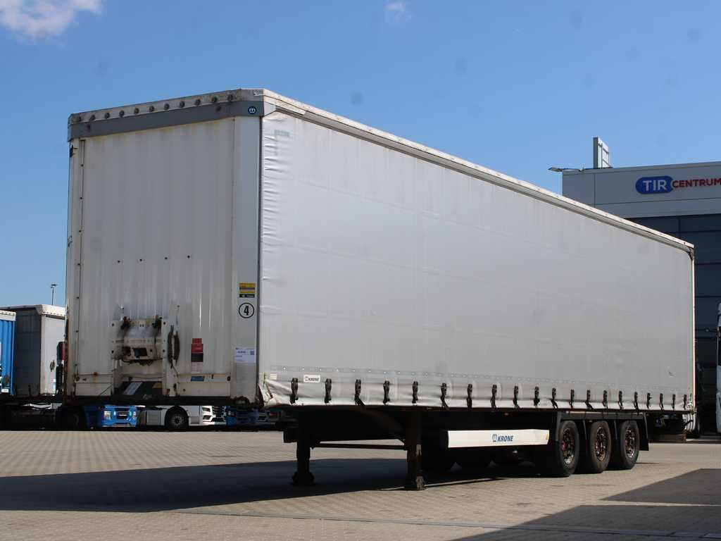 Krone SD 04, LOWDECK, LIFTING AXLE, SAF, LIFTING ROOF - Curtainsider semi-trailer: picture 1 Krone SD 04, LOWDECK, LIFTING AXLE, SAF, LIFTING ROOF - Curtainsider semi-trailer: picture 1