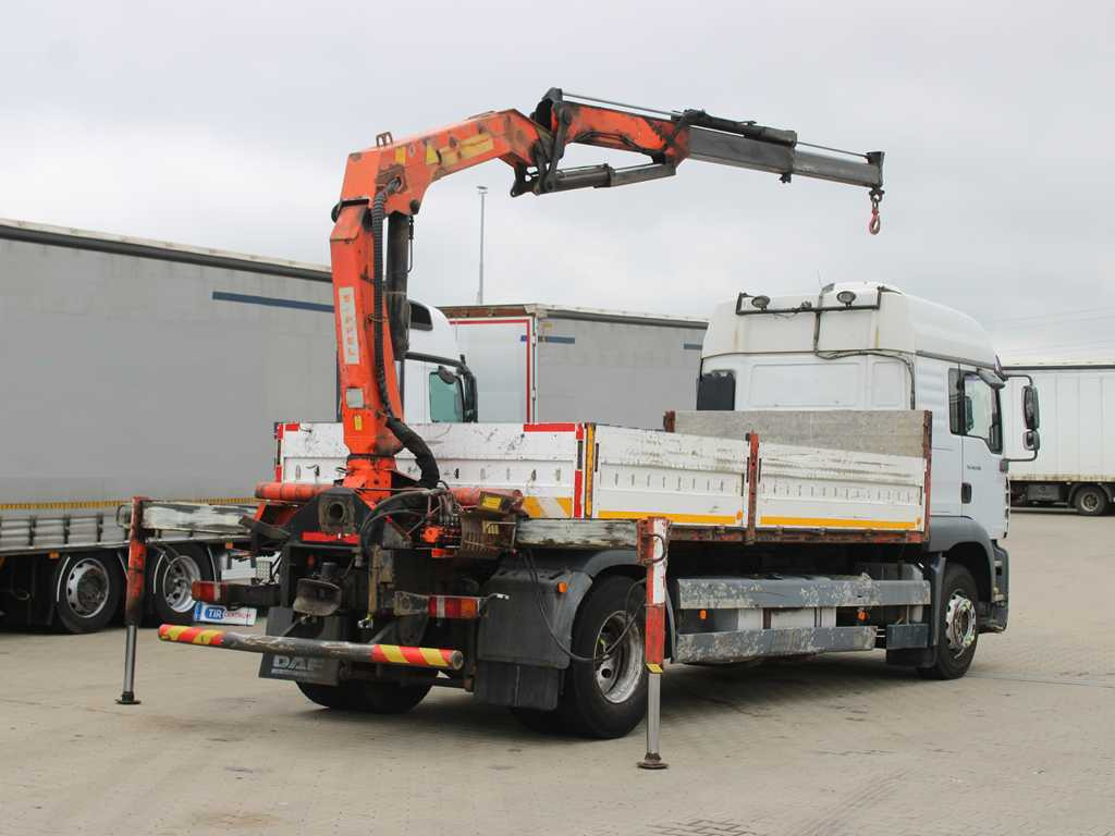 MAN TGA 18.430, EURO 4, RETARDER, INDEPENDENT AIR CONDITIONING, PALFINGER PK10500A - Dropside/ Flatbed truck, Crane truck: picture 4 MAN TGA 18.430, EURO 4, RETARDER, INDEPENDENT AIR CONDITIONING, PALFINGER PK10500A - Dropside/ Flatbed truck, Crane truck: picture 4