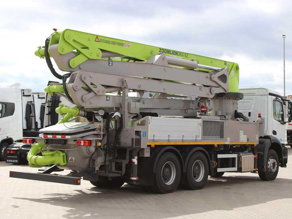 Mercedes-Benz ACTROS 2840, 6X4, Car pump ZOOMLION ZL36X-5Z - Concrete pump truck: picture 4 Mercedes-Benz ACTROS 2840, 6X4, Car pump ZOOMLION ZL36X-5Z - Concrete pump truck: picture 4