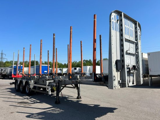 D-651A Holzauflieger, Liftachse, 8 Rungenpaare - Timber semi-trailer: picture 3 D-651A Holzauflieger, Liftachse, 8 Rungenpaare - Timber semi-trailer: picture 3