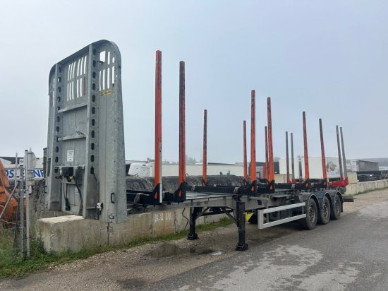D-651A Holzauflieger, Liftachse, 8 Rungenpaare - Timber semi-trailer: picture 1 D-651A Holzauflieger, Liftachse, 8 Rungenpaare - Timber semi-trailer: picture 1