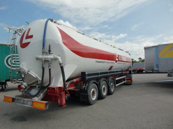Feldbinder KIP 63.3 Siloauflieger, SAF-Achsen, Alu-Felgen, - Silo semi-trailer: picture 5 Feldbinder KIP 63.3 Siloauflieger, SAF-Achsen, Alu-Felgen, - Silo semi-trailer: picture 5