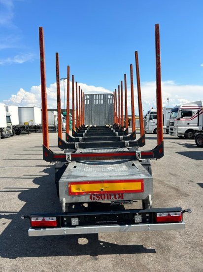 Gsodam, Holzauflieger, Liftachse, 8 Rungenpaare - Timber semi-trailer: picture 5 Gsodam, Holzauflieger, Liftachse, 8 Rungenpaare - Timber semi-trailer: picture 5