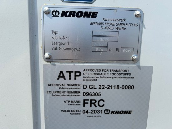 New Container transporter/ Swap body trailer Krone Kühlwechselpritsche Cool Box TK T-800R, 7.30 Meter, Neu: picture 9 New Container transporter/ Swap body trailer Krone Kühlwechselpritsche Cool Box TK T-800R, 7.30 Meter, Neu: picture 9