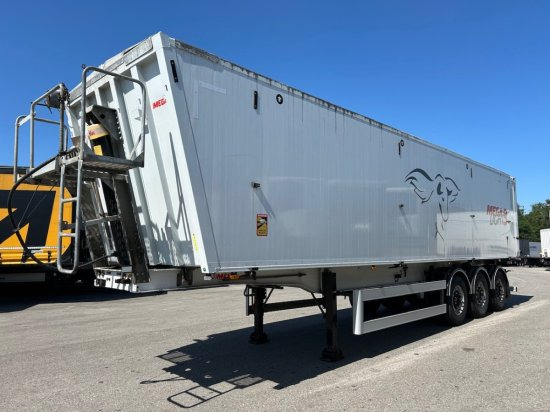 MEGA Light Alu-Kippmulde 55m³, Kombiklappe, SAF-Achsen, 1-A Liftachse, Rollplane - Tipper semi-trailer: picture 1 MEGA Light Alu-Kippmulde 55m³, Kombiklappe, SAF-Achsen, 1-A Liftachse, Rollplane - Tipper semi-trailer: picture 1
