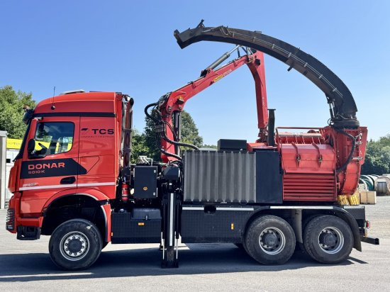 Mercedes-Benz ACTROS 6x4 DONAR 5810K ? Hack-LKW / Mobilhacker | TCS Umwelttechnik - Wood chipper, Truck: picture 2 Mercedes-Benz ACTROS 6x4 DONAR 5810K ? Hack-LKW / Mobilhacker | TCS Umwelttechnik - Wood chipper, Truck: picture 2