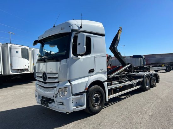 Mercedes-Benz Actros 2545L 6x2 Hyva Abroller, E6 ,Retarder, Lenk-Liftachse, - Hook lift truck: picture 1 Mercedes-Benz Actros 2545L 6x2 Hyva Abroller, E6 ,Retarder, Lenk-Liftachse, - Hook lift truck: picture 1