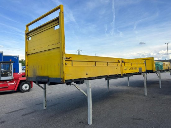 Plateau-Wechselpritsche, 7,45m - Container transporter/ Swap body trailer: picture 1 Plateau-Wechselpritsche, 7,45m - Container transporter/ Swap body trailer: picture 1