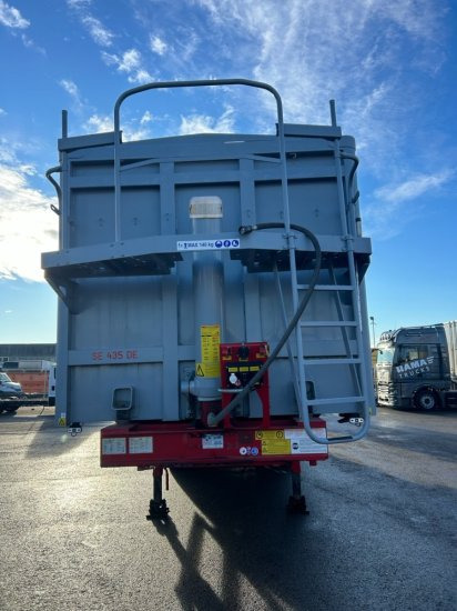 STAS S300CX Kippmulde 50m³, Liftachse, SAF-Achsen, Kombi-Klappe, Alufelgen, Rollplane, Podest - Tipper semi-trailer: picture 2 STAS S300CX Kippmulde 50m³, Liftachse, SAF-Achsen, Kombi-Klappe, Alufelgen, Rollplane, Podest - Tipper semi-trailer: picture 2