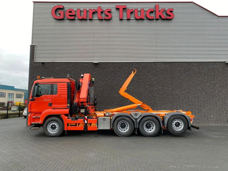 Hook lift truck, Crane truck MAN TGS 35.480 8X4 TRIDEM + 20 TON HAAKARM + HMF 3220-K6 KRAAN/KRAN/CRANE/GRUA: picture 7