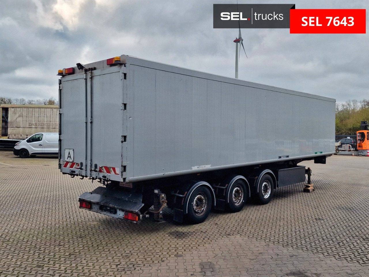 H&W HWDKSK38 / Glasrecycling / Kran / Lenkachse - Tipper semi-trailer: picture 5 H&W HWDKSK38 / Glasrecycling / Kran / Lenkachse - Tipper semi-trailer: picture 5