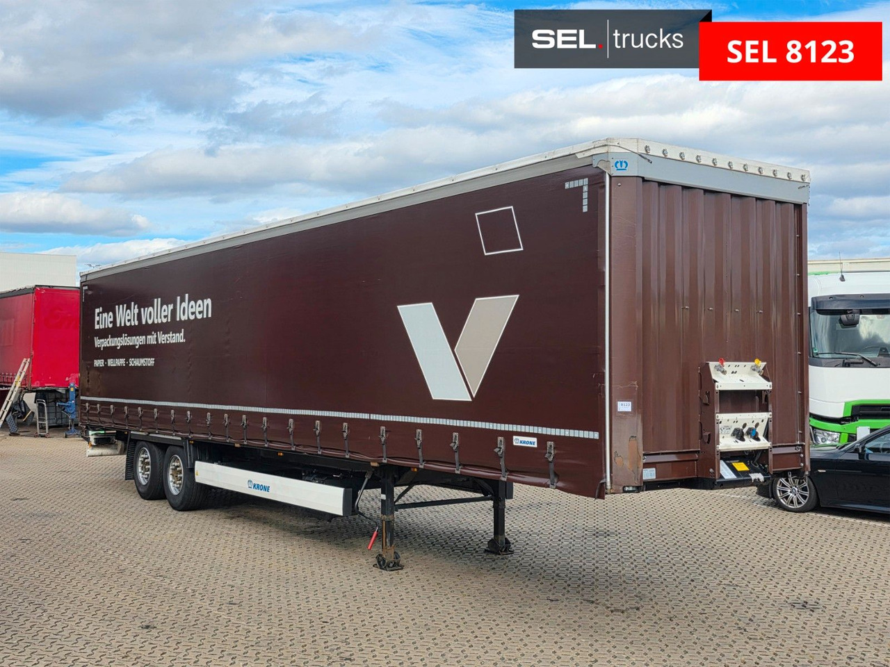 Krone SZ / Liftachse / EDSCHA - Curtainsider semi-trailer: picture 3 Krone SZ / Liftachse / EDSCHA - Curtainsider semi-trailer: picture 3