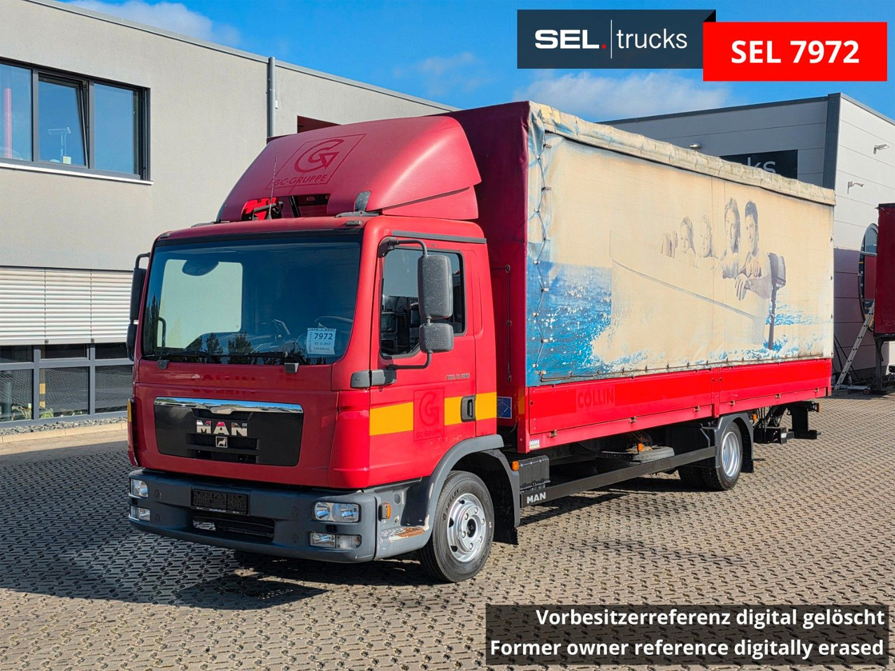 MAN TGL 8.180 4X2 BL / Ladebordwand / Rückfahrkamera - Curtain side van: picture 1 MAN TGL 8.180 4X2 BL / Ladebordwand / Rückfahrkamera - Curtain side van: picture 1