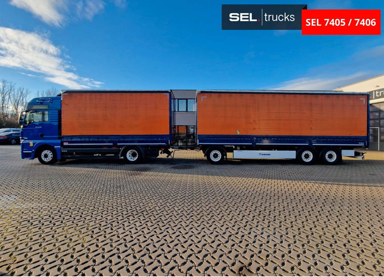 MAN TGX 18.580 4X2 LL/ Intarder/Aluklappen/Durchlade - Curtainsider truck: picture 1 MAN TGX 18.580 4X2 LL/ Intarder/Aluklappen/Durchlade - Curtainsider truck: picture 1