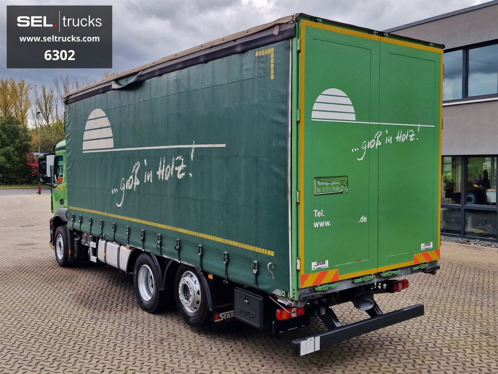 Curtainsider truck Mercedes-Benz Antos 2536 L / LENKACHSE / STERZANTE: picture 7