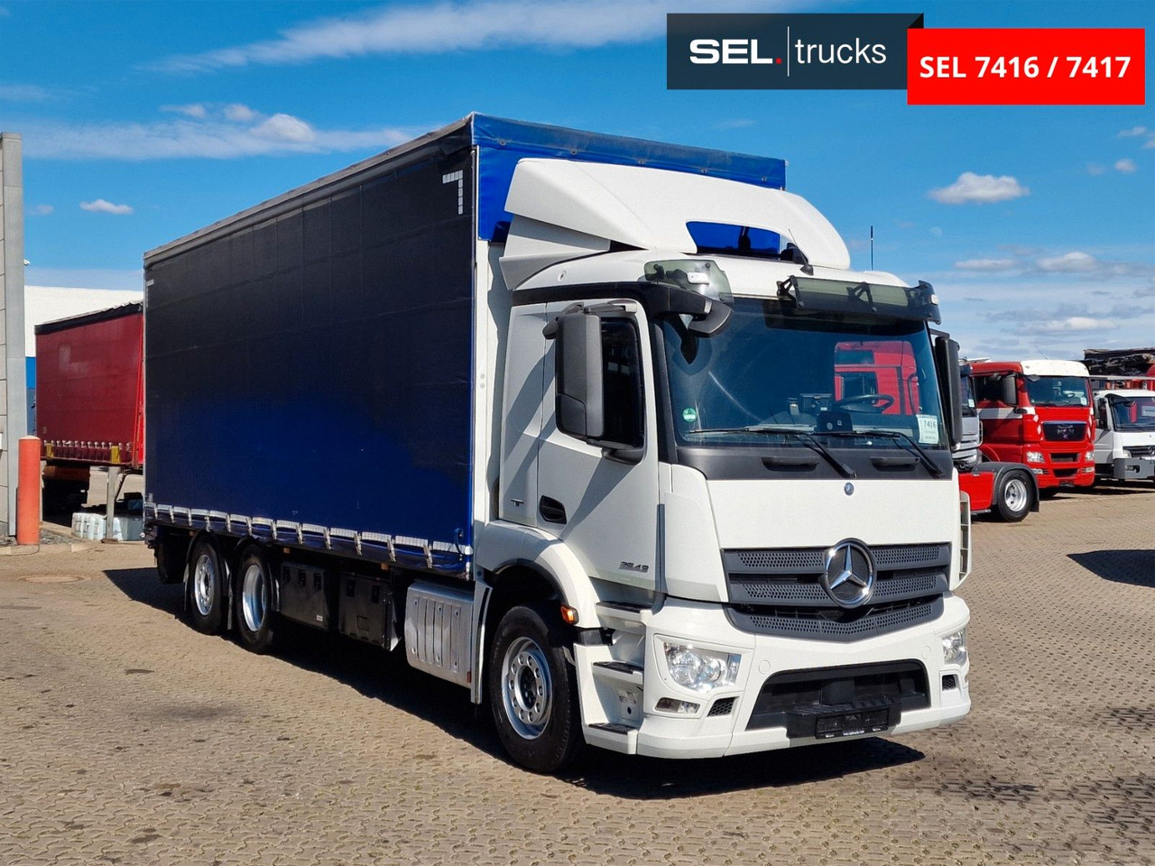 Mercedes-Benz Antos 2543 /Retarder / mit Stapler / Lenkachse - Curtainsider truck: picture 3 Mercedes-Benz Antos 2543 /Retarder / mit Stapler / Lenkachse - Curtainsider truck: picture 3