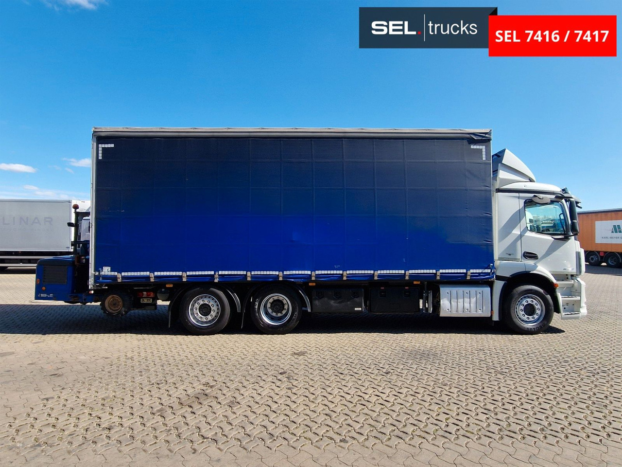 Mercedes-Benz Antos 2543 /Retarder / mit Stapler / Lenkachse - Curtainsider truck: picture 4 Mercedes-Benz Antos 2543 /Retarder / mit Stapler / Lenkachse - Curtainsider truck: picture 4