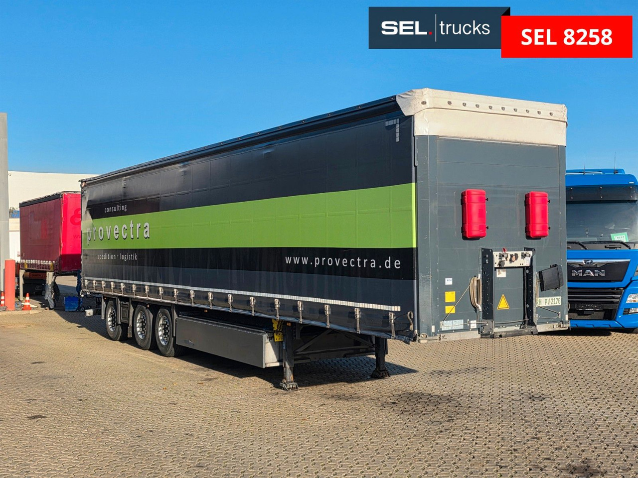 Schmitz Cargobull SCS 24/L / Palettenk. / Staplerh. / Lenkachse - Curtainsider semi-trailer: picture 3 Schmitz Cargobull SCS 24/L / Palettenk. / Staplerh. / Lenkachse - Curtainsider semi-trailer: picture 3