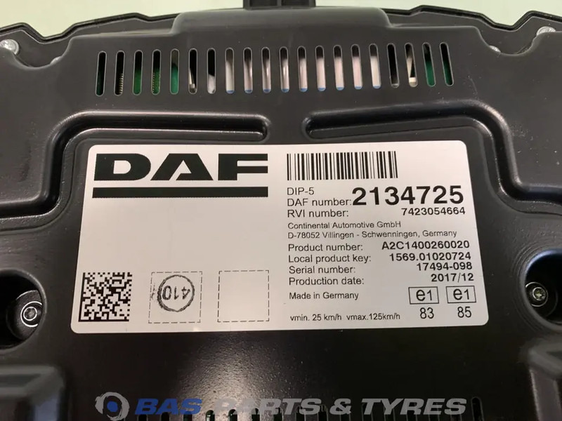 DAF LF Euro 6 - Dashboard for Truck: picture 3 DAF LF Euro 6 - Dashboard for Truck: picture 3
