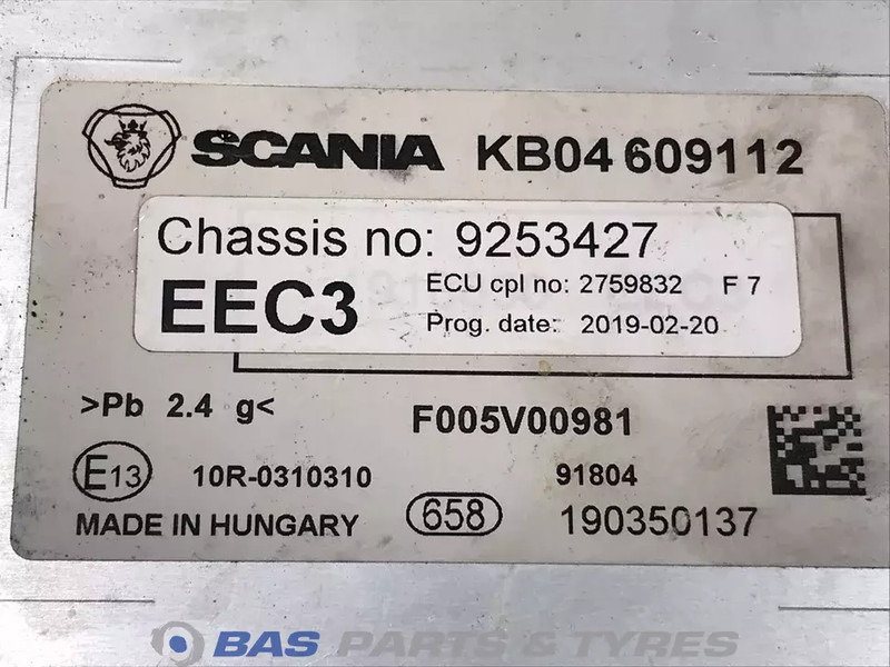 Scania - Electrical system for Truck: picture 2 Scania - Electrical system for Truck: picture 2