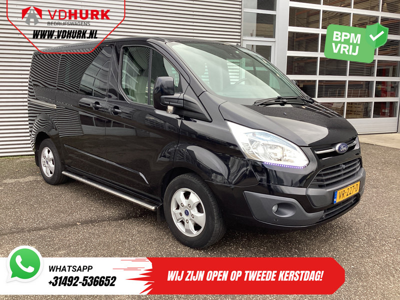 Ford Transit Custom 2.2 TDCI 155 pk Limited DC Dubbel Cabine 2xSchuifdeur/ Elek. Stoel/ Leder/ Stoelverw./ Sidebars/ Airco/ Navi/ Cruise/ Camera/ PD - Small van, Combi van: picture 1 Ford Transit Custom 2.2 TDCI 155 pk Limited DC Dubbel Cabine 2xSchuifdeur/ Elek. Stoel/ Leder/ Stoelverw./ Sidebars/ Airco/ Navi/ Cruise/ Camera/ PD - Small van, Combi van: picture 1