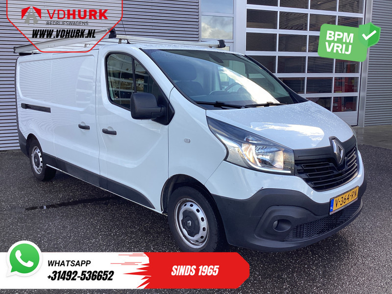Renault Trafic 1.6 dCi 120 pk L2 BPM VRIJ! NL Auto/ 3 Pers./ Imperiaal/ Navi/ Airco/ Cruise/ PDC/ Trekhaak - Small van: picture 1 Renault Trafic 1.6 dCi 120 pk L2 BPM VRIJ! NL Auto/ 3 Pers./ Imperiaal/ Navi/ Airco/ Cruise/ PDC/ Trekhaak - Small van: picture 1