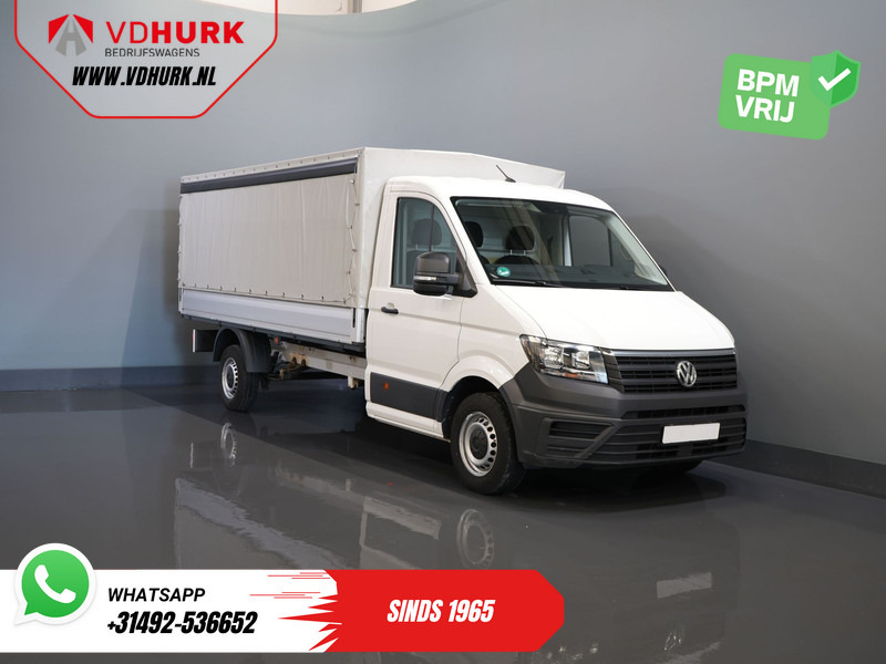Volkswagen Crafter 35 2.0 TDI 180 pk DSG Aut. BPM VRIJ! 430x203 Open laadbak/ Schuifzeil/ Huif/ Climate/ Adapt. Cruise/ Camera/ Carplay - Flatbed van: picture 1 Volkswagen Crafter 35 2.0 TDI 180 pk DSG Aut. BPM VRIJ! 430x203 Open laadbak/ Schuifzeil/ Huif/ Climate/ Adapt. Cruise/ Camera/ Carplay - Flatbed van: picture 1