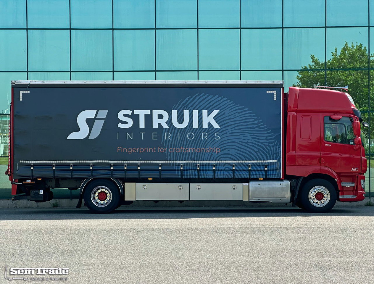 Box truck DAF CF 290 FA Space CAB Hardhouten Vloer 2500 KG Klep Nieuw Staat: picture 6