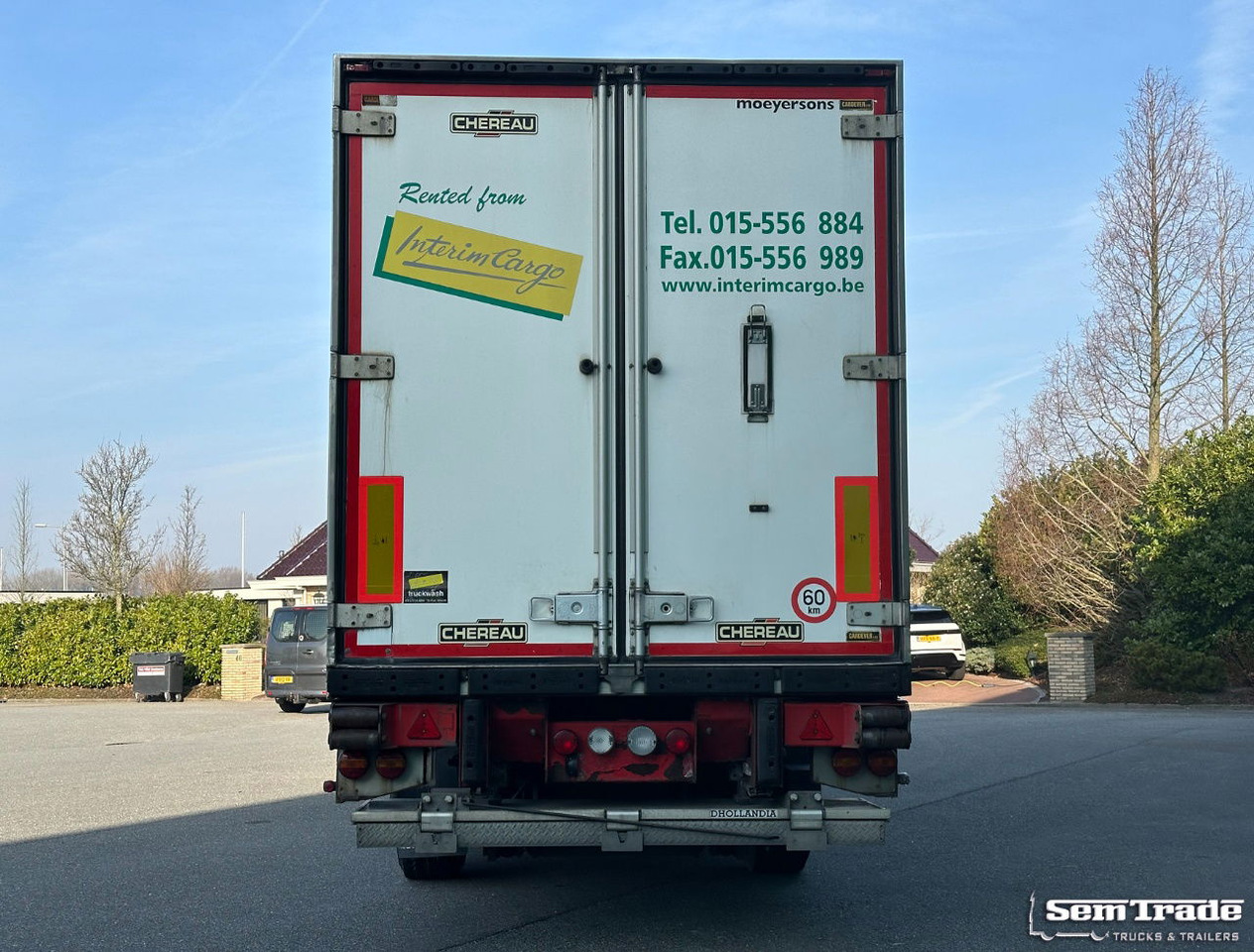 Renders Chereau Carrier Maxima 1300 Steering Axle Tail Lift Belgium Trailer - Refrigerator semi-trailer: picture 4 Renders Chereau Carrier Maxima 1300 Steering Axle Tail Lift Belgium Trailer - Refrigerator semi-trailer: picture 4