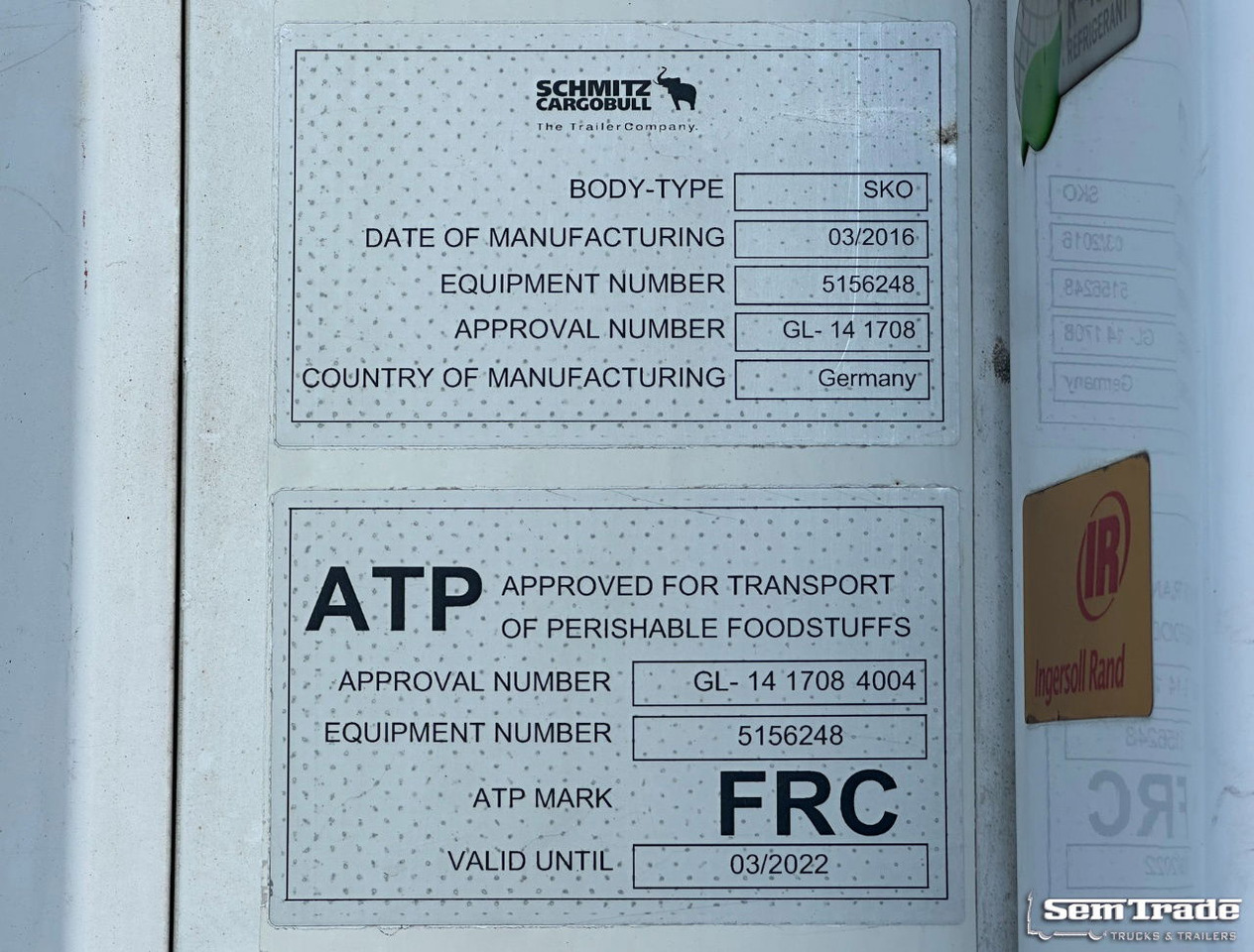 Refrigerator semi-trailer Schmitz Cargobull SCBS3B Thermo King SLXe 300 Lift Axle Holland-Trailer: picture 25