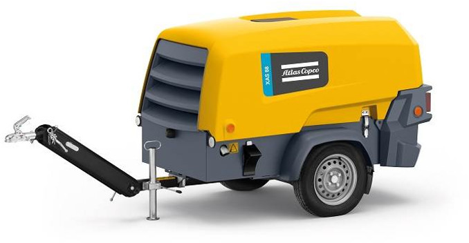 Atlas-Copco XAS 88 KD - N WHEELS N.B. - Air compressor: picture 1 Atlas-Copco XAS 88 KD - N WHEELS N.B. - Air compressor: picture 1
