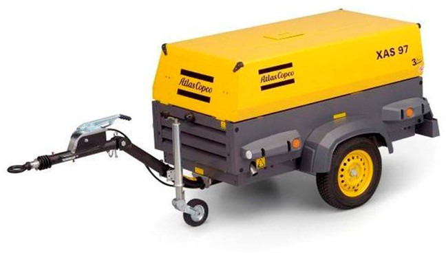 Atlas-Copco XAS 97 DD - N WHEELS - Air compressor: picture 1 Atlas-Copco XAS 97 DD - N WHEELS - Air compressor: picture 1
