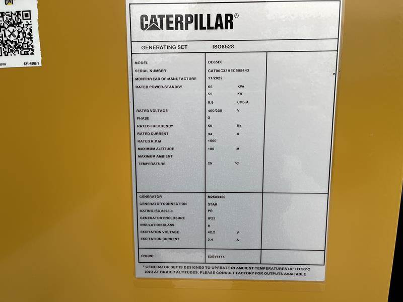 Cat DE 65 E 0 Noodaggregaat - Generator set: picture 5 Cat DE 65 E 0 Noodaggregaat - Generator set: picture 5