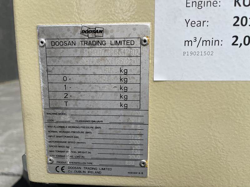 Doosan 7 / 20 - Air compressor: picture 2 Doosan 7 / 20 - Air compressor: picture 2