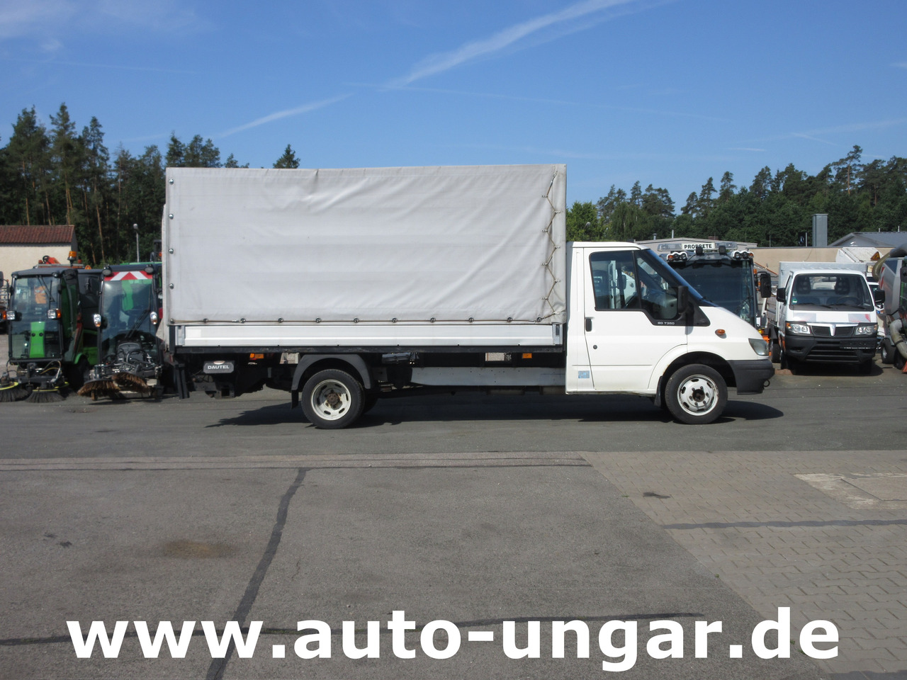 Ford Transit 90T350 Tourneo 3.500kg Pritsche & Plane Dautel LBW AHK - Curtain side van: picture 1 Ford Transit 90T350 Tourneo 3.500kg Pritsche & Plane Dautel LBW AHK - Curtain side van: picture 1
