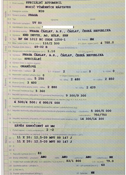 Praga UV 80 +Kobit - Construction machinery: picture 4 Praga UV 80 +Kobit - Construction machinery: picture 4